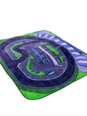 Toy Car Racetrack Speedway Picnic Blanket Play mat